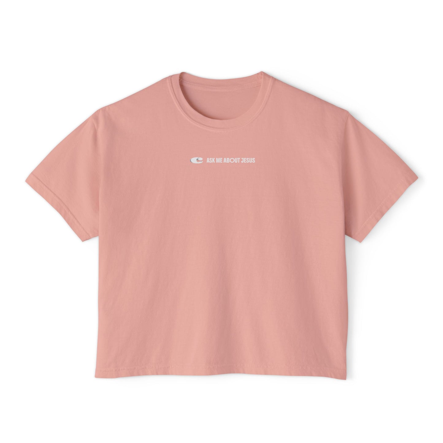 ASK ME ABOUT JESUS Boxy Tee
