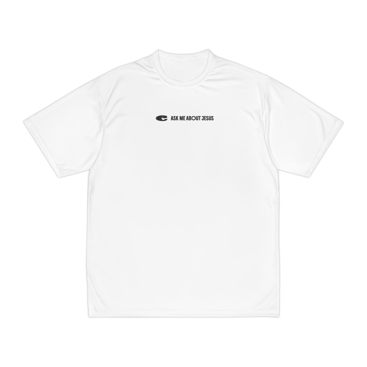 ASK ME ABOUT JESUS Performance Tee